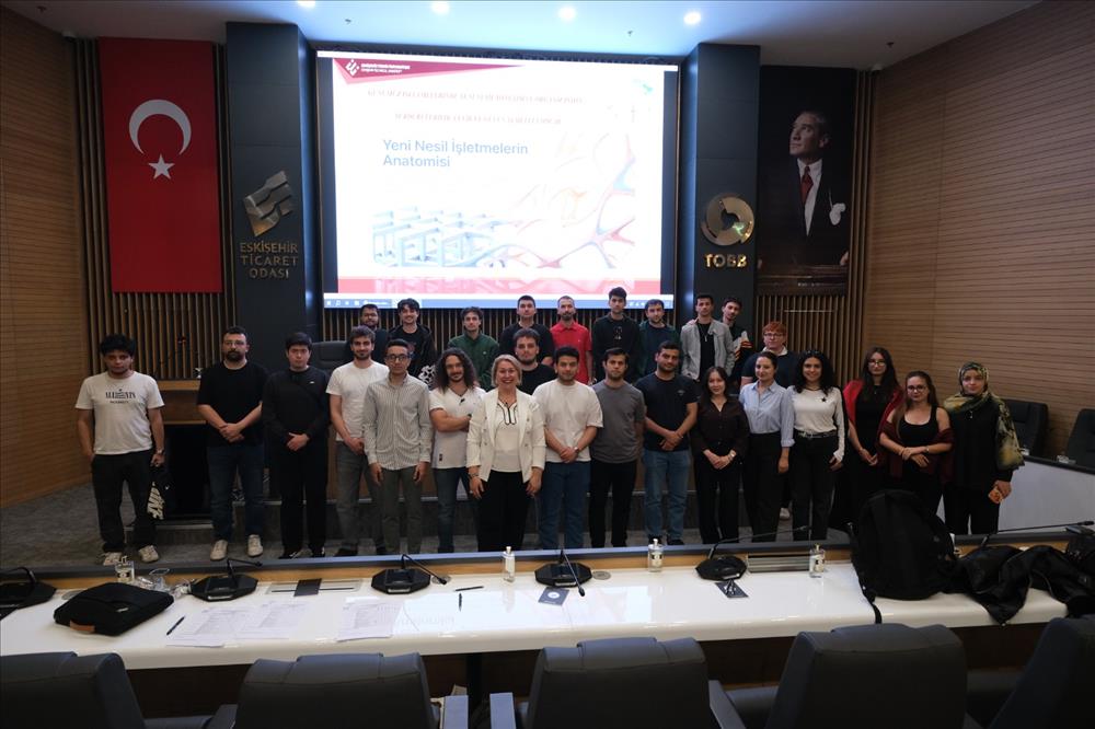 Eskişehir Ticaret Odası Girişimcilik Akademisi “Kampüsten Ticarete” Projesi Kapsamında “Günümüz İşletmelerinde Yeni Nesil Yönetim ve Organizasyon: Sürdürülebilir, Çevik ve Güven Temelli Yapılar” Eğitimi Başarı ile Tamamlandı. 